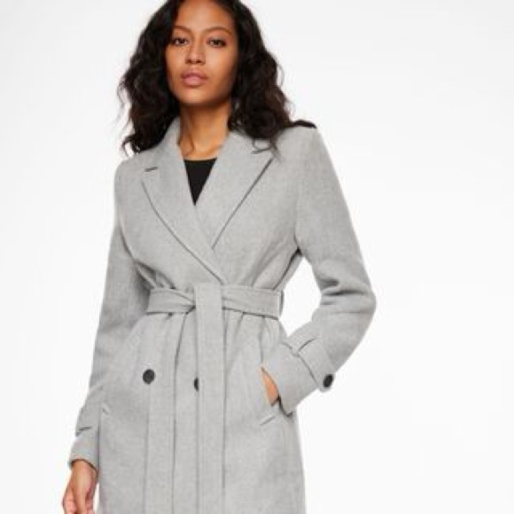 Long grey trench coat from dynamite